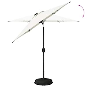 Zahradní slunečník s LED osvětlením a podstavcem 230 x 230 cm - obrázek 8