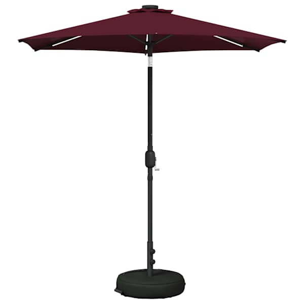 vidaXL Aedavarju LED-valguste ja alusega 230 x 230 cm Pol&uuml;ester