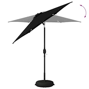 Zahradní slunečník s LED osvětlením a podstavcem 230 x 230 cm - obrázek 8