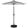 vidaXL Aedavarju LED-valguste ja alusega 230 x 230 cm Pol&uuml;ester