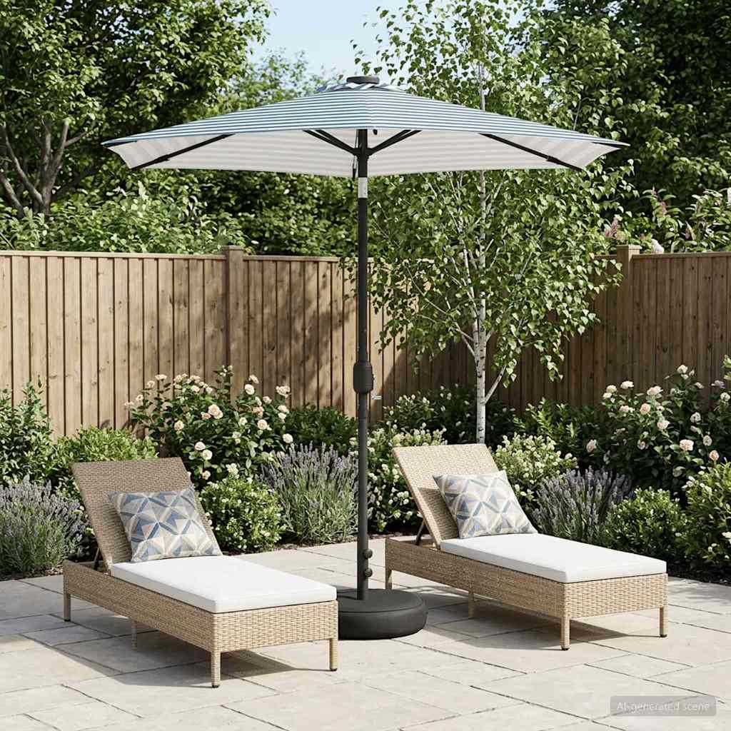 vidaXL Umbrela de grădină cu LED-uri 230 x 230 cm Poliester