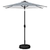 vidaXL Aedavarju LED-valguste ja alusega 230 x 230 cm Pol&uuml;ester