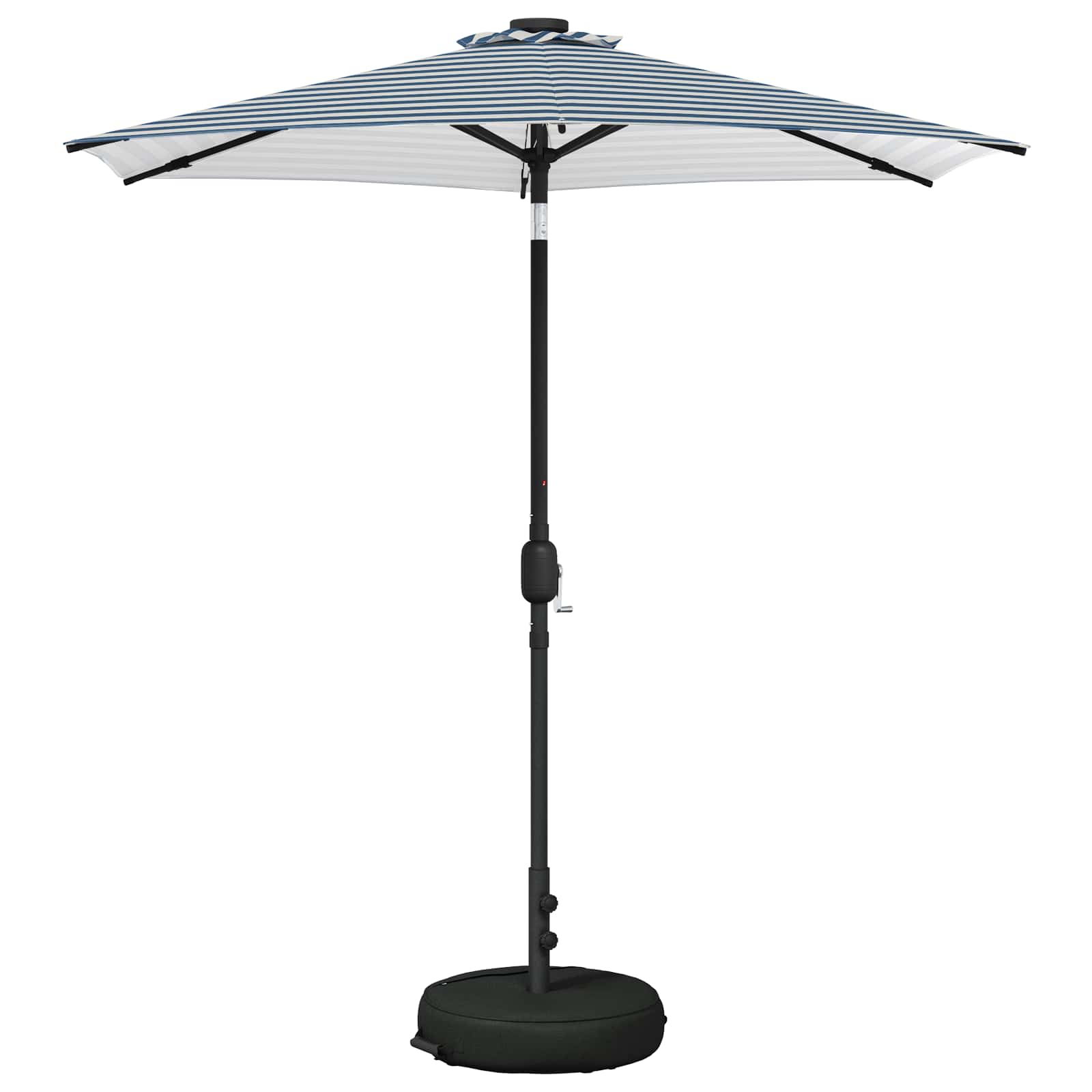 vidaXL Umbrela de grădină cu LED-uri 230 x 230 cm Poliester