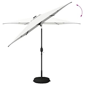 Zahradní slunečník s LED osvětlením a podstavcem 270 x 270 cm - obrázek 8