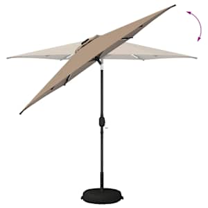 Zahradní slunečník s LED osvětlením a podstavcem 270 x 270 cm - obrázek 8