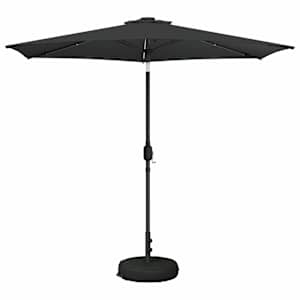 Zunanje senčilo z LED lučmi 270 x 270 cm Poliester Antracit