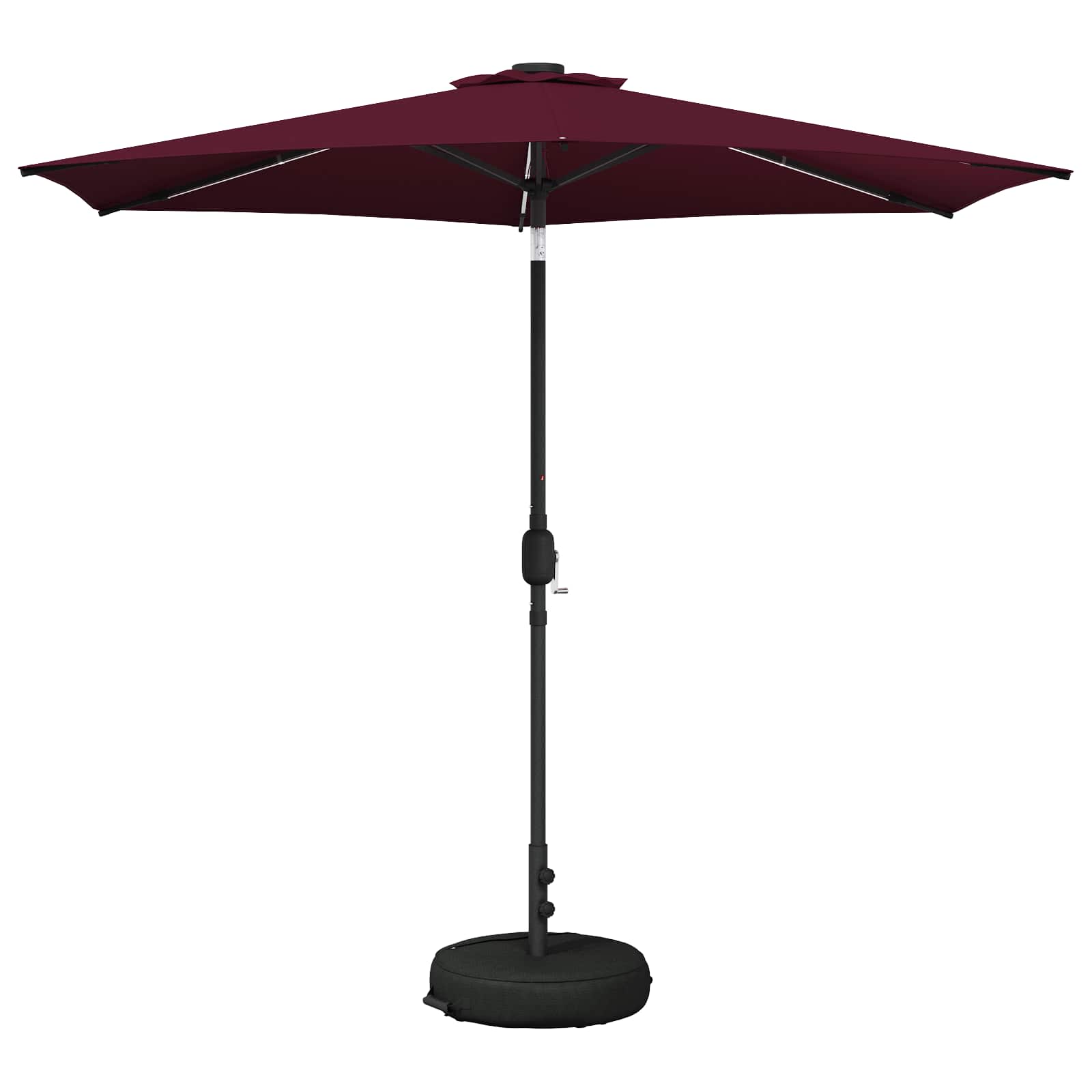 Zunanje senčilo z LED lučmi 270 x 270 cm Poliester