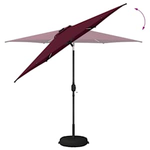 Zahradní slunečník s LED osvětlením a podstavcem 270 x 270 cm - obrázek 8
