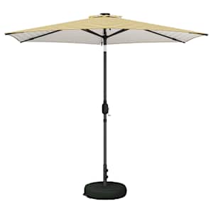 Zahradní slunečník s LED osvětlením a podstavcem 270 x 270 cm - obrázek 2