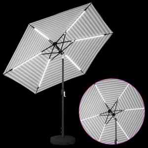 Zahradní slunečník s LED osvětlením a podstavcem 270 x 270 cm - obrázek 4