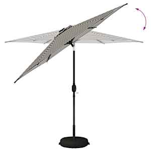 Zahradní slunečník s LED osvětlením a podstavcem 270 x 270 cm - obrázek 8