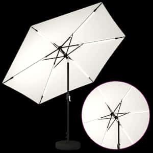 Zahradní slunečník s LED osvětlením a podstavcem 300 x 300 cm - obrázek 4