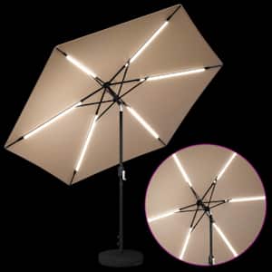 Zahradní slunečník s LED osvětlením a podstavcem 300 x 300 cm - obrázek 4