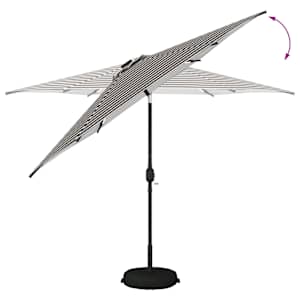 Zahradní slunečník s LED osvětlením a podstavcem 300 x 300 cm - obrázek 8
