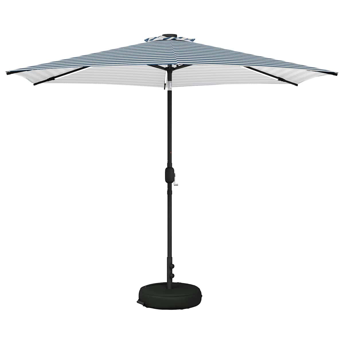 Haveparasol med LED lys og fod Polyester - Billede 2