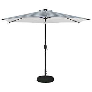 Zahradní slunečník s LED osvětlením a podstavcem 300 x 300 cm - obrázek 2