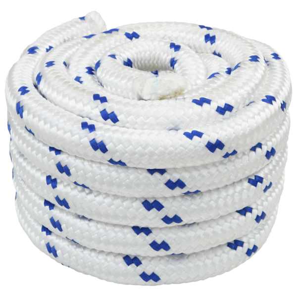 vidaXL Paadi k&ouml;is 3 mm 25 m Valge ja sinine PP
