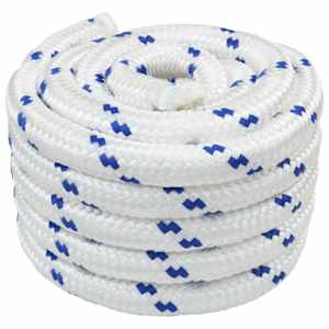 vidaXL Paadi k&ouml;is 4 mm 5 m Valge ja sinine