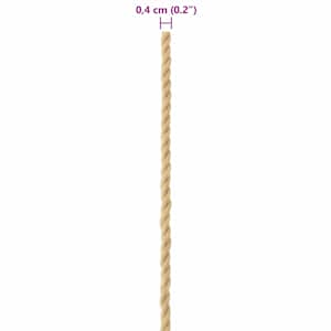 Lano na loď 4 mm 100 m Přírodní polypropylène - obrázek 7
