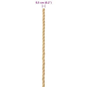 Lano na loď 5 mm 50 m Přírodní polypropylène - obrázek 7