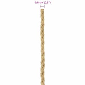 Lano na loď 8 mm 50 m Přírodní polypropylène - obrázek 7