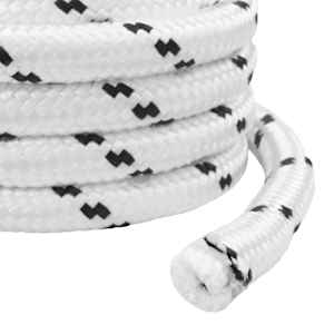 Lano na loď 2.5 mm 50 m Bílá Polyester - obrázek 6