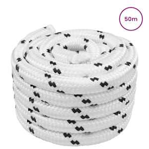 Lano na loď 2.5 mm 50 m Bílá Polyester - obrázek 2