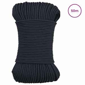 Lano na loď Královská modrá 50 m Polyester - obrázek 2