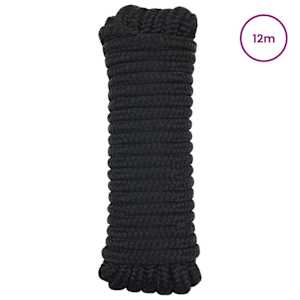 Lano na loď 12 m 1 Černá Polyester - obrázek 2