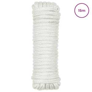 Lano na loď 15 m 1.2 Bílá Polyester - obrázek 2