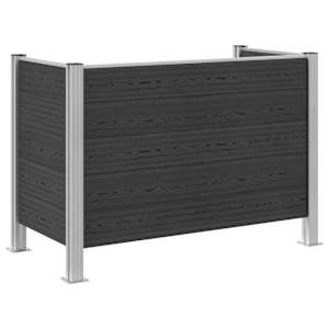 Plot pro popelnice Šedá 161 x 85 x 115 cm Hliník a WPC - obrázek 2