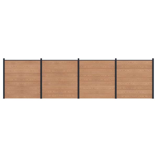 vidaXL Aia komplekt 4 tk 699 x 186 cm WPC ja Alumiinium Pruun
