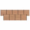 vidaXL Aia komplekt 9 tk 1564 x 186 cm WPC ja Alumiinium Pruun