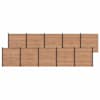 vidaXL Aia komplekt 10 tk 1737 x 186 cm WPC ja Alumiinium Pruun
