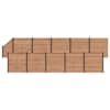 vidaXL Aia komplekt 11 tk 1830 x 186 cm WPC ja Alumiinium Pruun