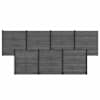 vidaXL Aia komplekt 7 tk 1218 x 186 cm WPC ja Alumiinium Hall
