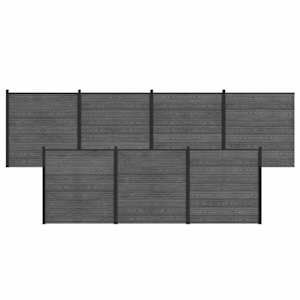 vidaXL Aia komplekt 7 tk 1218 x 186 cm WPC ja Alumiinium Hall