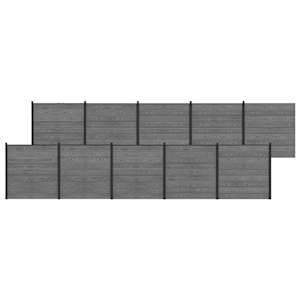vidaXL Aia komplekt 1737 x 186 cm WPC ja Alumiinium Hall