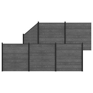 vidaXL Aia komplekt 6 tk 965 x 186 cm WPC ja Alumiinium Hall