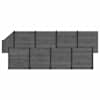 vidaXL Aia komplekt 9 tk 1484 x 186 cm WPC ja Alumiinium Hall