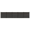vidaXL Aia komplekt 5 tk 872 x 186 cm WPC ja Alumiinium Must