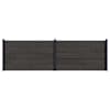 vidaXL Aia komplekt 2 tk 353 x 105 cm WPC ja Alumiinium Must