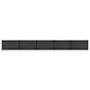 vidaXL Aia komplekt 5 tk 872 x 105 cm WPC ja Alumiinium Must