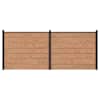 vidaXL Aiapaneel 2 tk 353 x 146 cm WPC ja Alumiinium Pruun