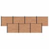 vidaXL Aiapaneel 7 tk 1188 x 146 cm WPC ja Alumiinium Pruun