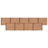 vidaXL Aiapaneel 9 tk 1524 x 146 cm WPC ja Alumiinium Pruun