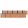 vidaXL Aiapaneel 10 tk 1692 x 146 cm WPC ja Alumiinium Pruun