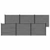 vidaXL Aiapaneel 6 tk 1020 x 146 cm WPC ja Alumiinium Hall