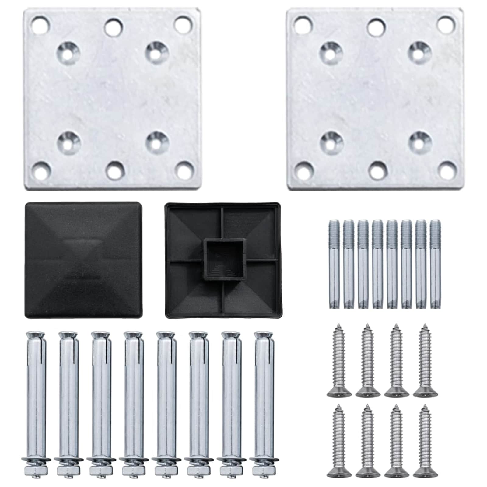 Plotový panel 10 pcs WPC a hliník Šedá - obrázek 7