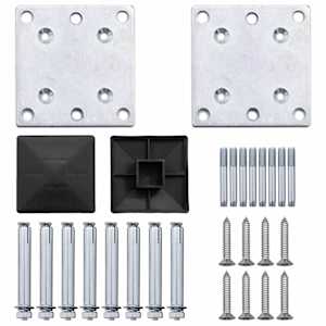 Plotový panel 10 pcs WPC a hliník Šedá - obrázek 7
